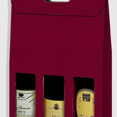ETUI 3 BOUTEILLES KRAFT BORDEAUX